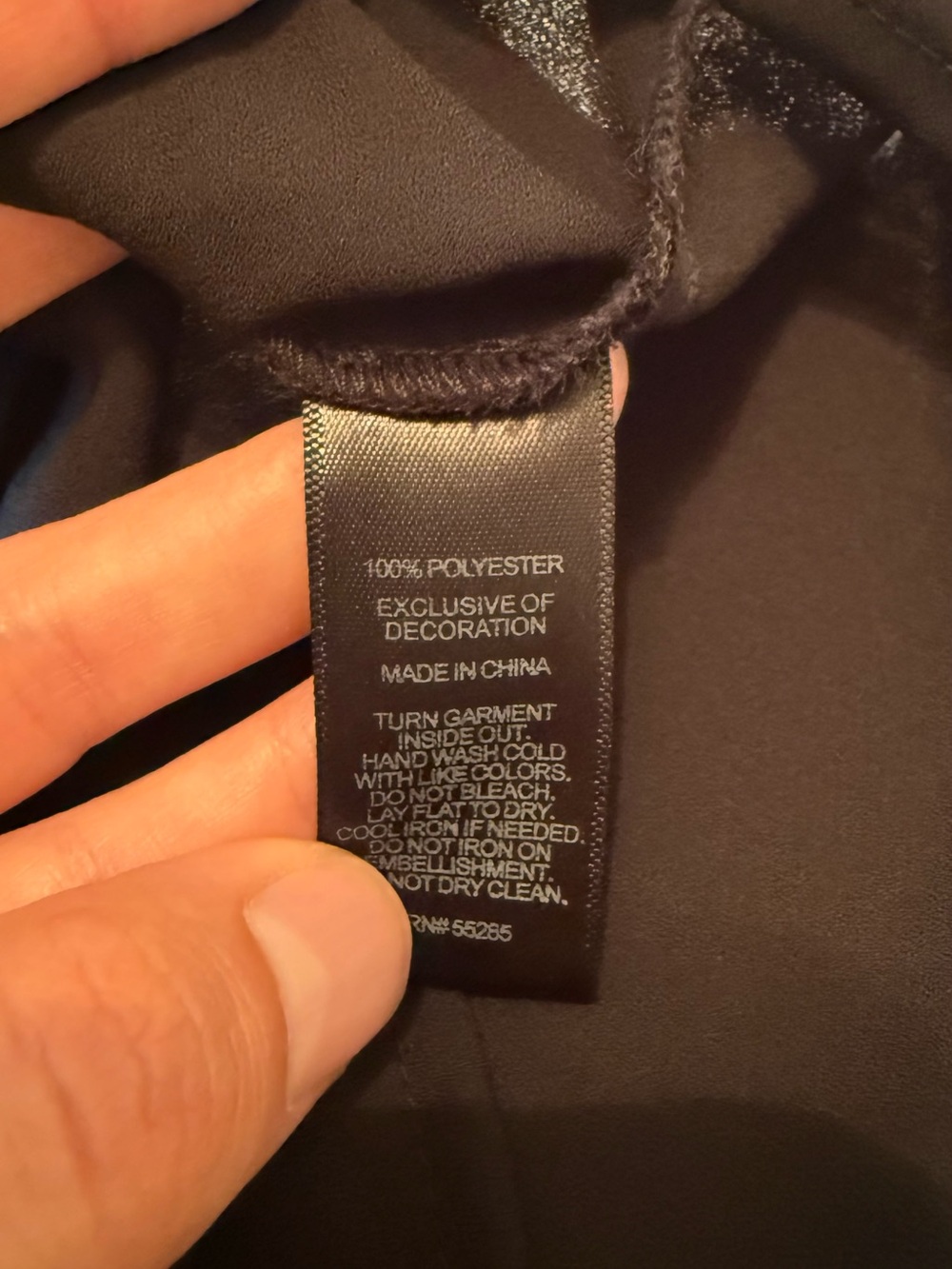 Express | Portofino Jeweled Collar Black Blouse | Size = XS - Picture 4 of 6